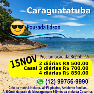 pousada edson feriado 15 de novembro